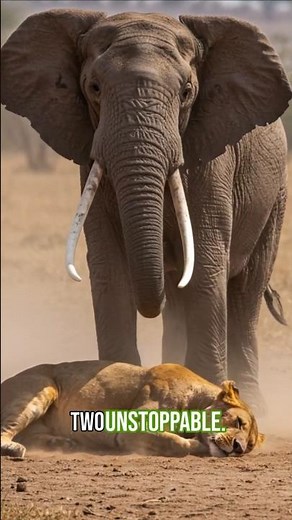 Lion vs Elephant – Who Would Win in a Fight?#wildlifephotography