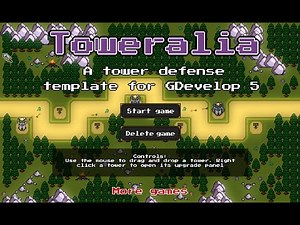 Toweralia - A Tower Defense template for GDevelop 5