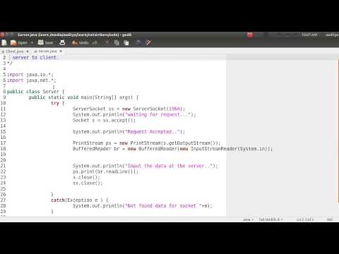 Java Programming Tutorial 48 - Socket Program to Pass message from Server to Client