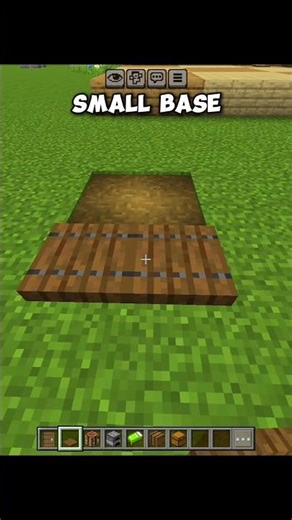 Minecraft Small Base 😨#minecraft #shorts