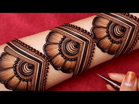 Very Very Easy Arabic Mehndi Design||Very Simple Very Unique Mehandi Design||Mehndi Ka Design