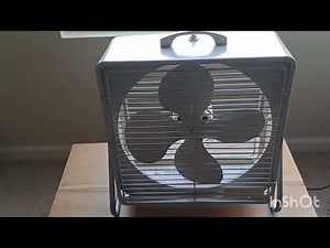 Vintage Signature box fan originally sold by Montgomery Ward
