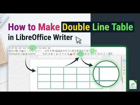How to Make Double Line Table in LibreOffice Writer