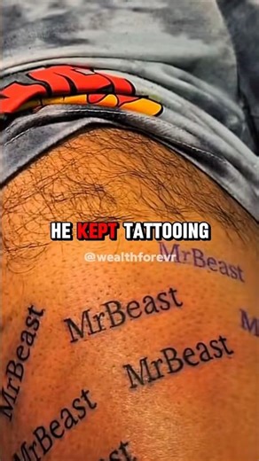 Fan Tattoos Himself Until MrBeast Meets Him