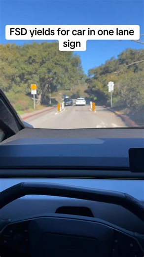 9.3K views · 297 reactions | Cybertruck FSD 14.2.2.1 handles one way sign and yields perfectly #fyp #viral #tesla #fsd #cybertruck | Tesla Owners of Silicon Valley | Facebook
