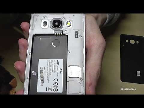 Samsung J5 6 (2016): How to insert the SIM card? Installation of the micro SIM