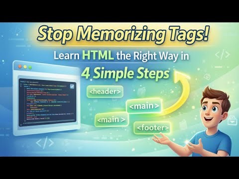 Stop Memorizing Tags! Learn HTML the Right Way in 4 Simple Steps