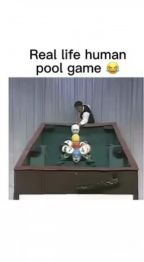 Real Life Human Pool Game with a Fun Twist
