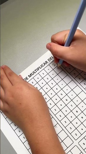 Plantilla de Tablas de Multiplicar del 1 al 12 en Word y PDF Gratis 🙋🏻‍♂️💯 #preescolar #primaria