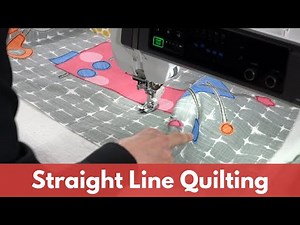 Straight Stitch Quilting on the Janome M17 | Floor Canva Project