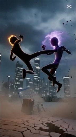 Insane Stickman Fight | Yellow Aura vs Purple Aura (Brutal Finish)