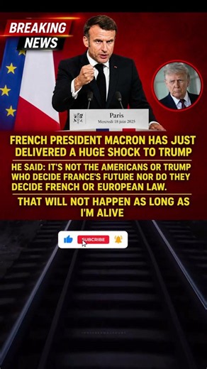 Macron Fires Back at Trump: “France’s Future Will Be Decided by France” | Breaking News