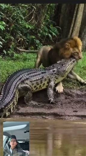 Croc vs Lion: The River Ambush No One Saw Coming 🐊🦁💥