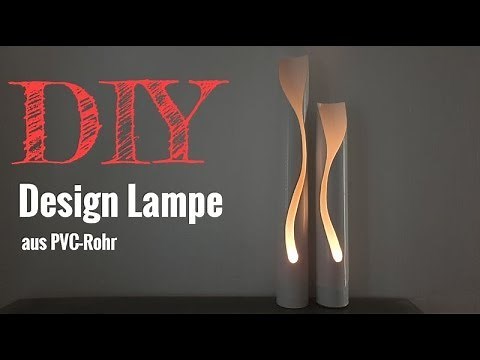 Build a design lamp by yourself / DIY lamp / Design lamp made of PVC tube