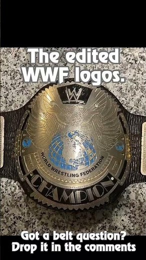 Ring Used Attitude Era WWF Belt Logos #shorts #wwe #wrestlemania #Collection WWE Replica Belt Review