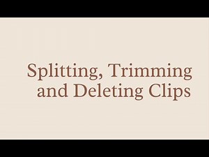 7. Splitting, Trimming and Deleting Clips in filmora