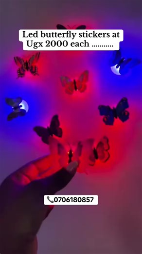 LED Butterfly Stickers for Room Decor in Kampala