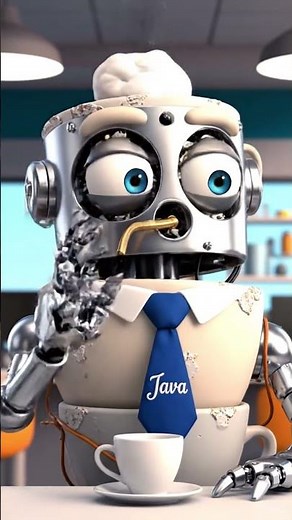 When Python Meets Java in a Coffee Shop ☕🐍🤖 | Funny AI Coding Animation #shorts