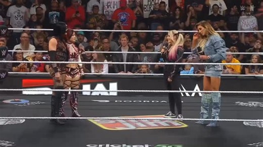 Alexa Bliss on Instagram: "Full @alexa_bliss_wwe_ and @charlottewwe Promo Together 🫶🤍🖤🔥"