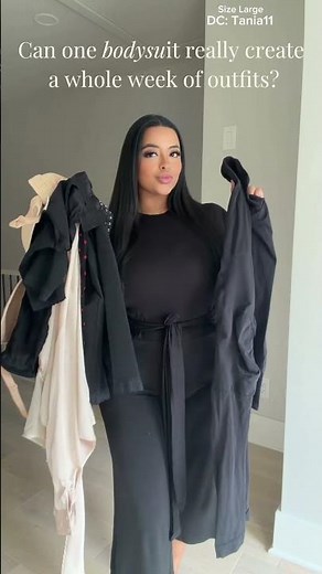 One bodysuit, a whole week of outfits! ✨
