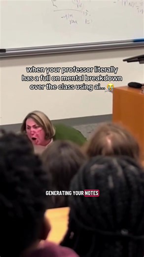 all that for using turbo? 🥀 #college #professor #lecture #crashout | ai robots