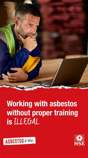 Working with asbestos without proper training is illegal. If your daily work might disturb asbestos, make sure you’re trained. | Health and Safety Executive | Facebook