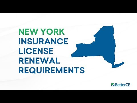 New York Insurance License Renewal Requirements