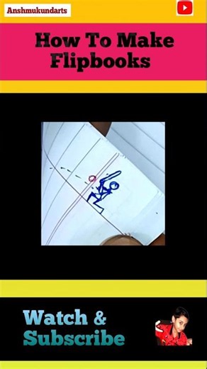 How To Make Flipbooks || Flipbooks Kaise Kare #shorts #ytshorts #Anshmukundarts