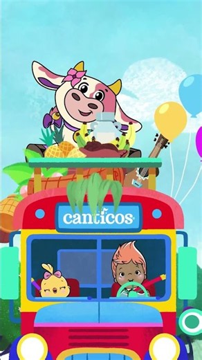 Wheels On The Bus NEW Kids Song @canticosworld #shortsforkids