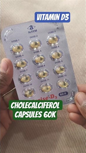 Cholecalciferol Capsules 60 K #Vitamin D deficiency Treatment