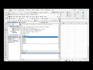 Excel Vba Macro - Random Numbers