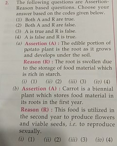 The following questions are Assertion-Reason based. Choose your... | Filo