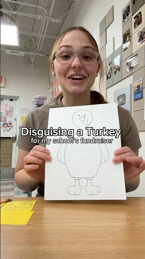 Disguising a turkey for my schools fundraiser 🦃🍌 #teacher #kindergartenteacher #school #minions