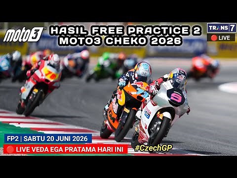 Today's Moto3 Results - Moto3 Czech GP 2026 FP2 Results - Veda Ega Pratama Moto3 Czech GP Results