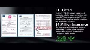 5FT Heat Tape for Water Pipes Roof and Gutters Heating Cable with 6ft Lighted Plug