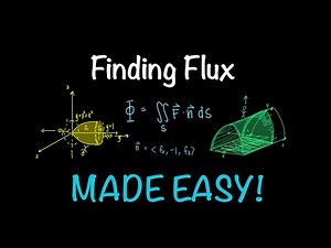 Flux with Surface Integrals in 4 Simple Steps | Calc 3 Tutorial | Math with Professor V