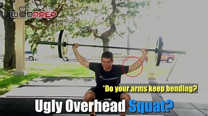 CROSSFIT TIPS: OVERHEAD SQUAT TECHNIQUE. Try this tip from WODprep to help keep your form right throughout the movement. | BOXROX