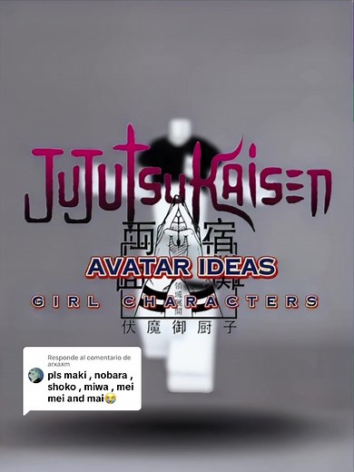 Jujutsu Kaisen Roblox Avatar Creations