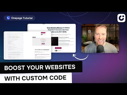 Take Your Onepage Website to the Next Level with Custom Code (Step-by-Step Tutorial)