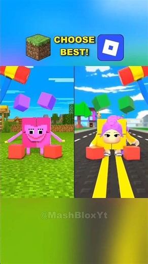 Roblox vs Minecraft Number blocks ! Choose Best One 🤩 Reverse Mod ⏪💀
