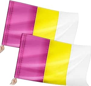 Mepase 2 Pcs 40'' Metallic Praise Flag with Rod Worship Flags for Dance Church Praise Prophetic Worship Adoration Dance Banner Dancing Worship Flags Color Guard Flag and Pole Set, Purple Silver Gold