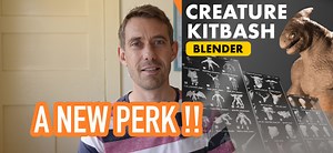 Creature Kitbash addon now available with Crowdrender [$]