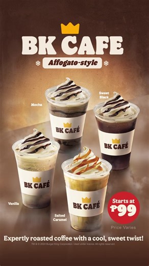 Indulge in BK Cafe Affogato-Style Flavors this Holiday Season!