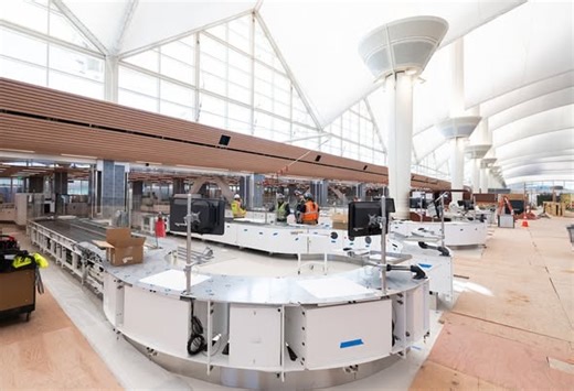 DIA’s new security checkpoint is almost finished. Here’s when it opens
