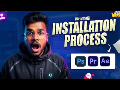 Adobe All Apps Free Installation process | Photoshop, Premiere Pro, After Effects (2026) - Telugu