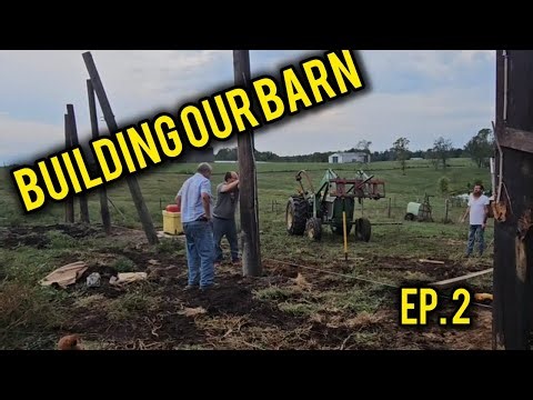 The Barn Build - Setting & Bracing Posts