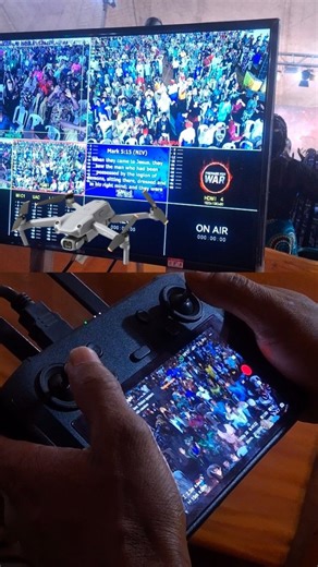 Ebenezer Gabriel on Instagram: "Drone Feed on Video Switcher Using a Smart Controller (Dji Air 2s) Drone pilot @sunny_picturez #Drone #videoswitcher #videoproduction #dji #bts"