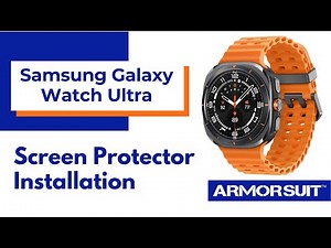 Samsung Galaxy Watch Ultra (47mm) Matte Screen Protector Wet Installation Video Guide by ArmorSuit