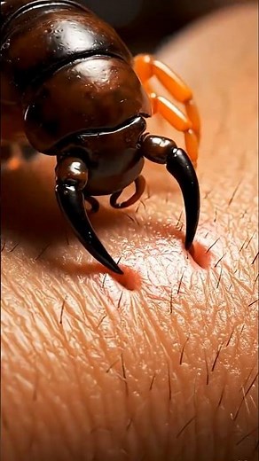 Centipede bite of a human???😱⁉️