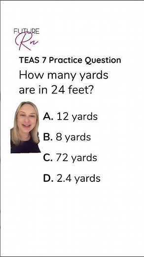 TEAS 7 Math Practice Question #futureRN #teas7